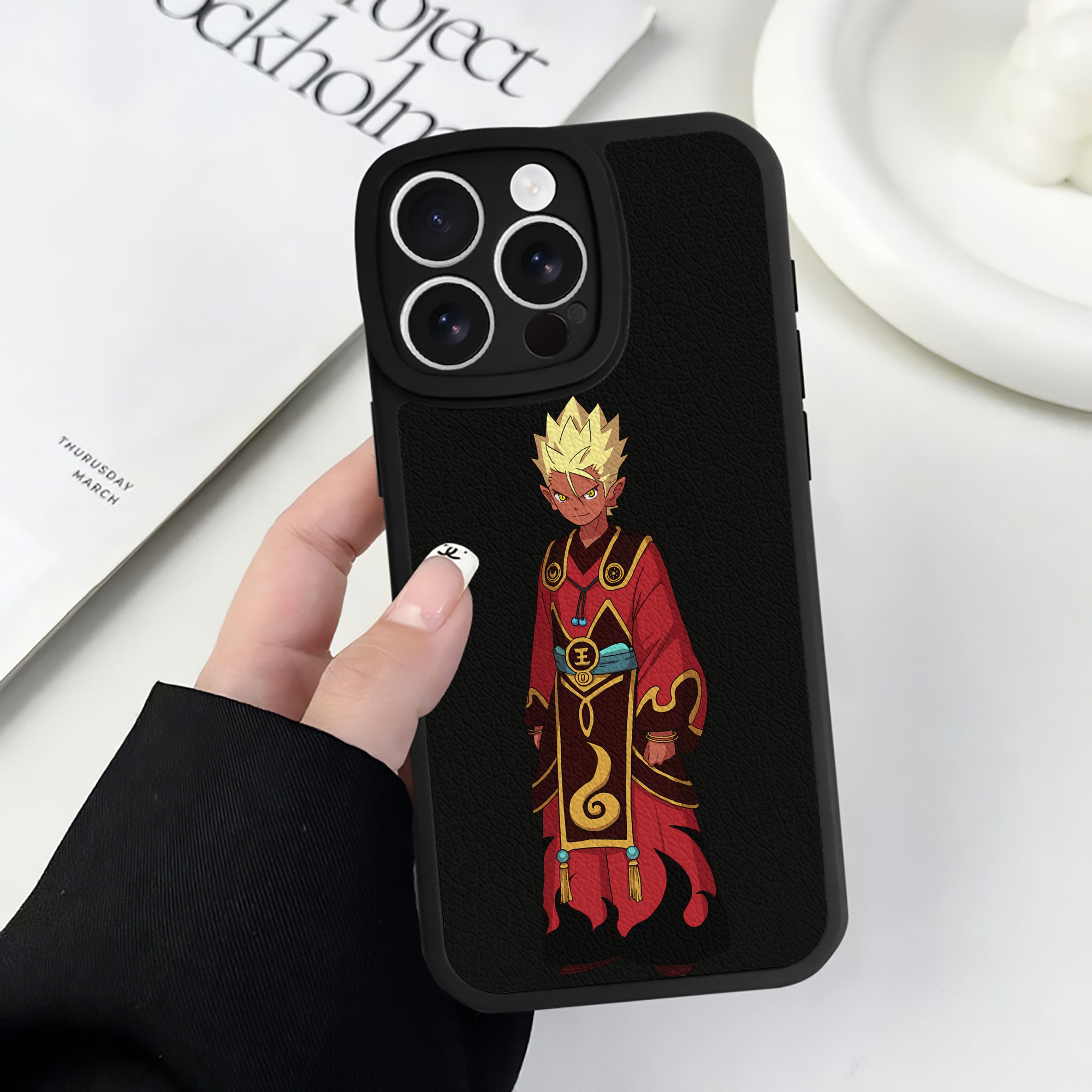 （画像用） 妖怪ウォッチ Yo-kai Watch 【iPhone 16シリーズ対応】シリコンスマホケース（レザー調） 材質：シリコン